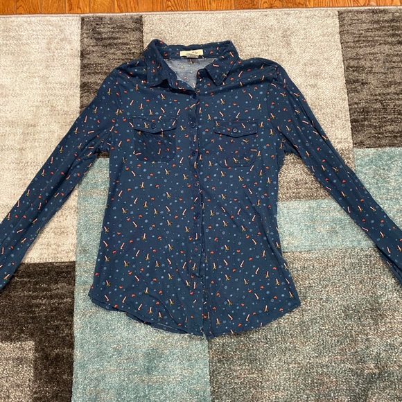 Christmas candy came button up. Size small. Worn a handful of times. - Picture 1 of 2